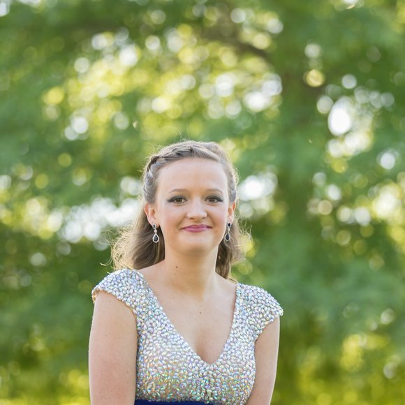 ROYAL BLUE PROM DRESS - Picture 4 of 5